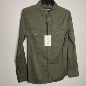 Alesbury Olive Green Button Down LS Shirt
